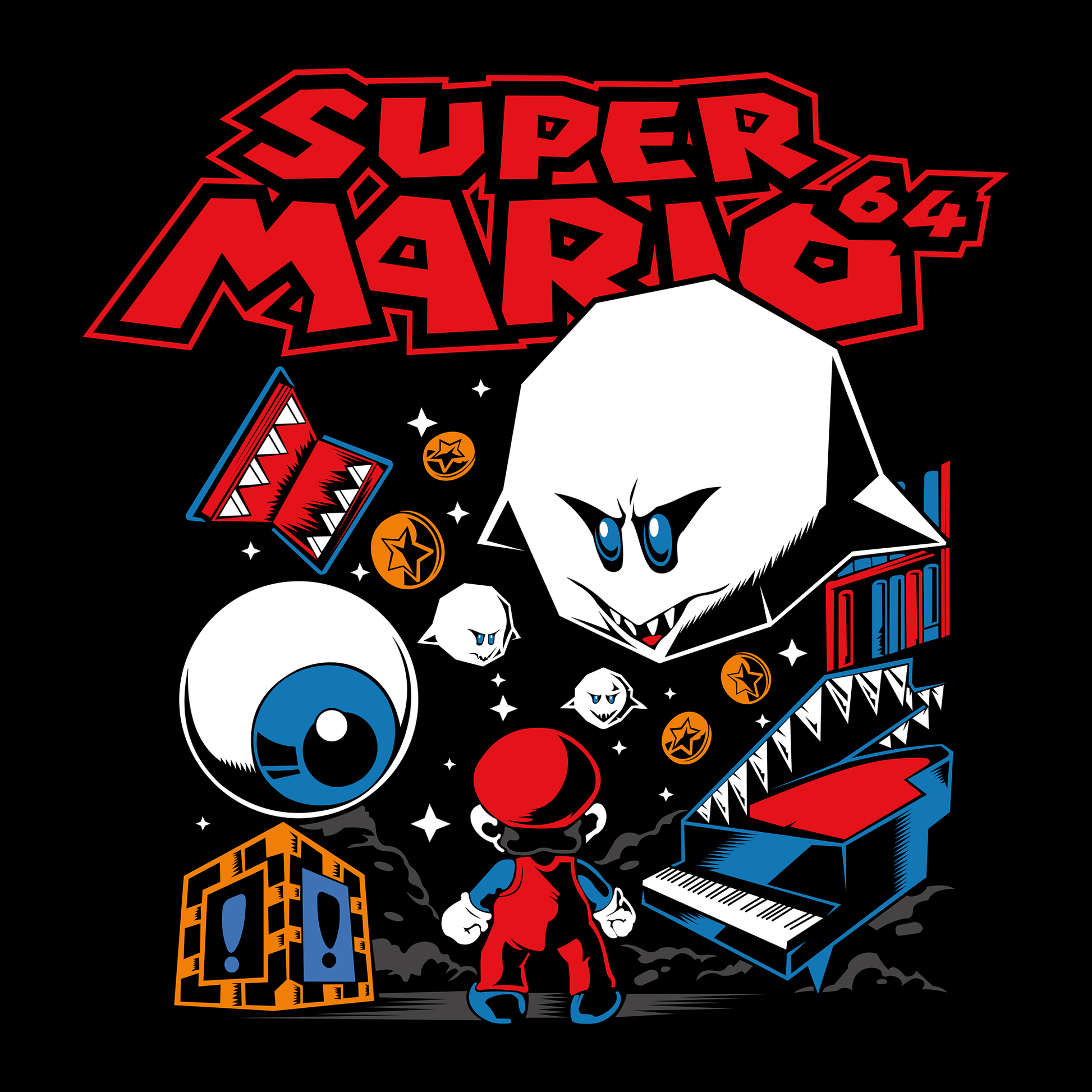 Super Mario Game Mousepad RG21 - Mousepad Warehouse