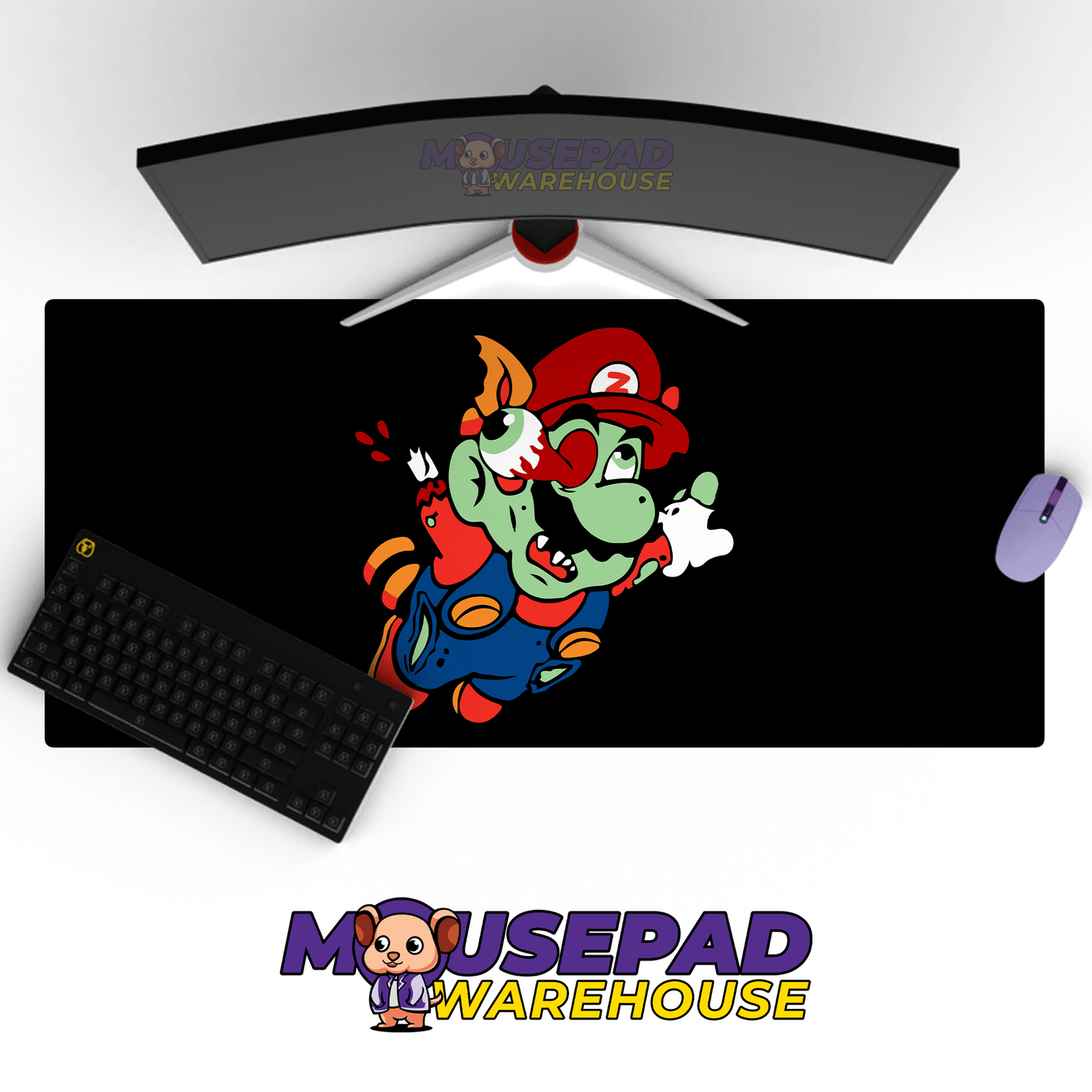 Super Mario Game Mousepad RG33 - Mousepad Warehouse