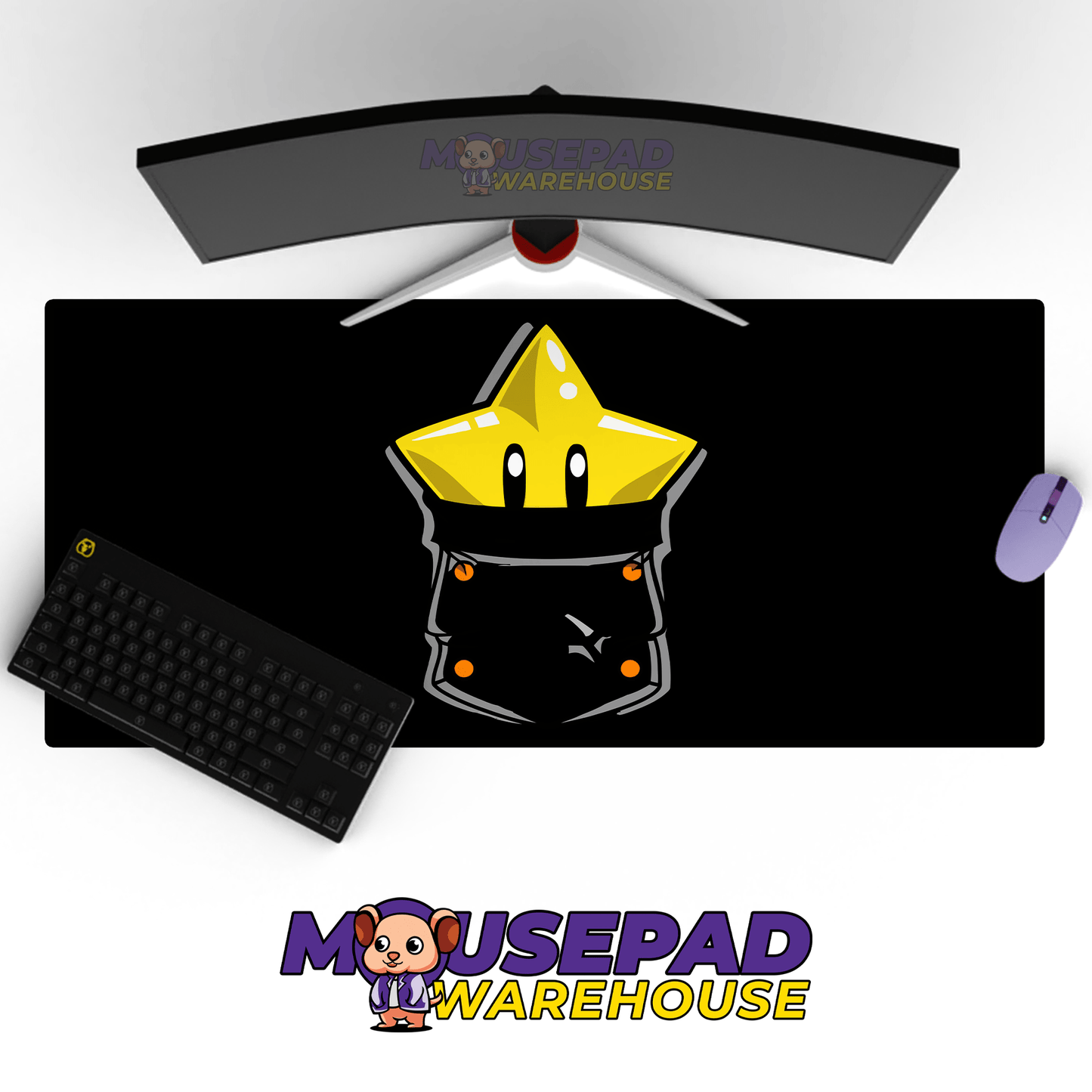 Super Mario Game Mousepad RG40 - Mousepad Warehouse