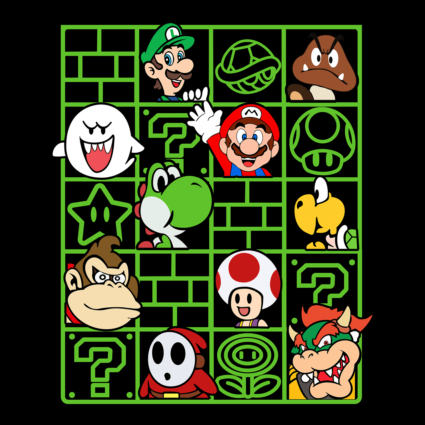 Super Mario Game Mousepad RG55 - Mousepad Warehouse