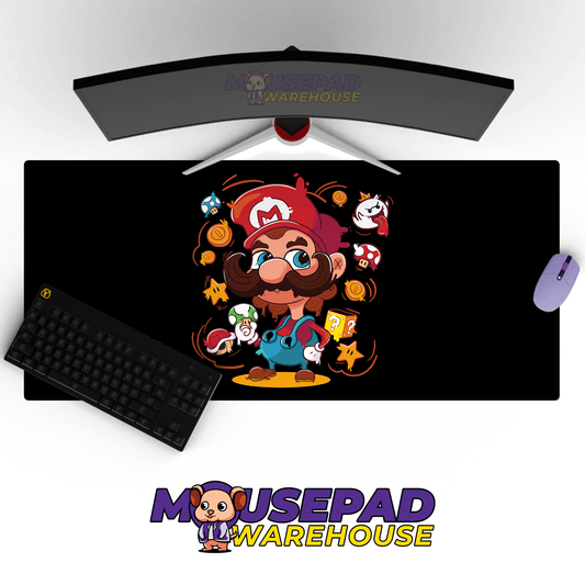 Super Mario Game Mousepad RG63 - Mousepad Warehouse