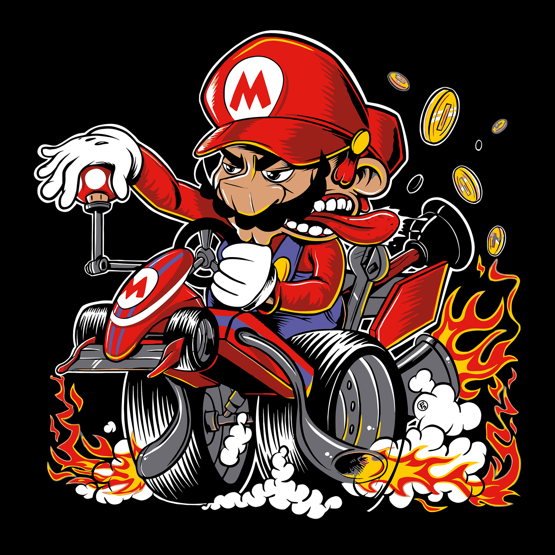 Super Mario Game Mousepad RG64 - Mousepad Warehouse