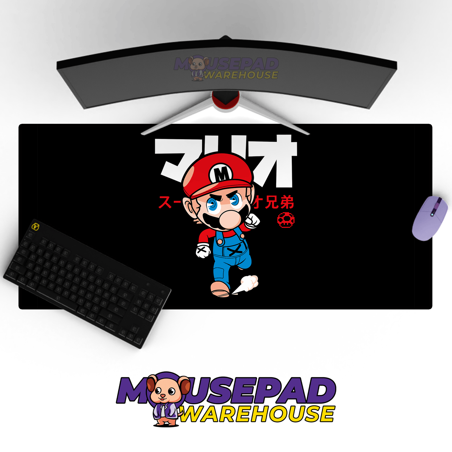 Super Mario Game Mousepad RG66 - Mousepad Warehouse