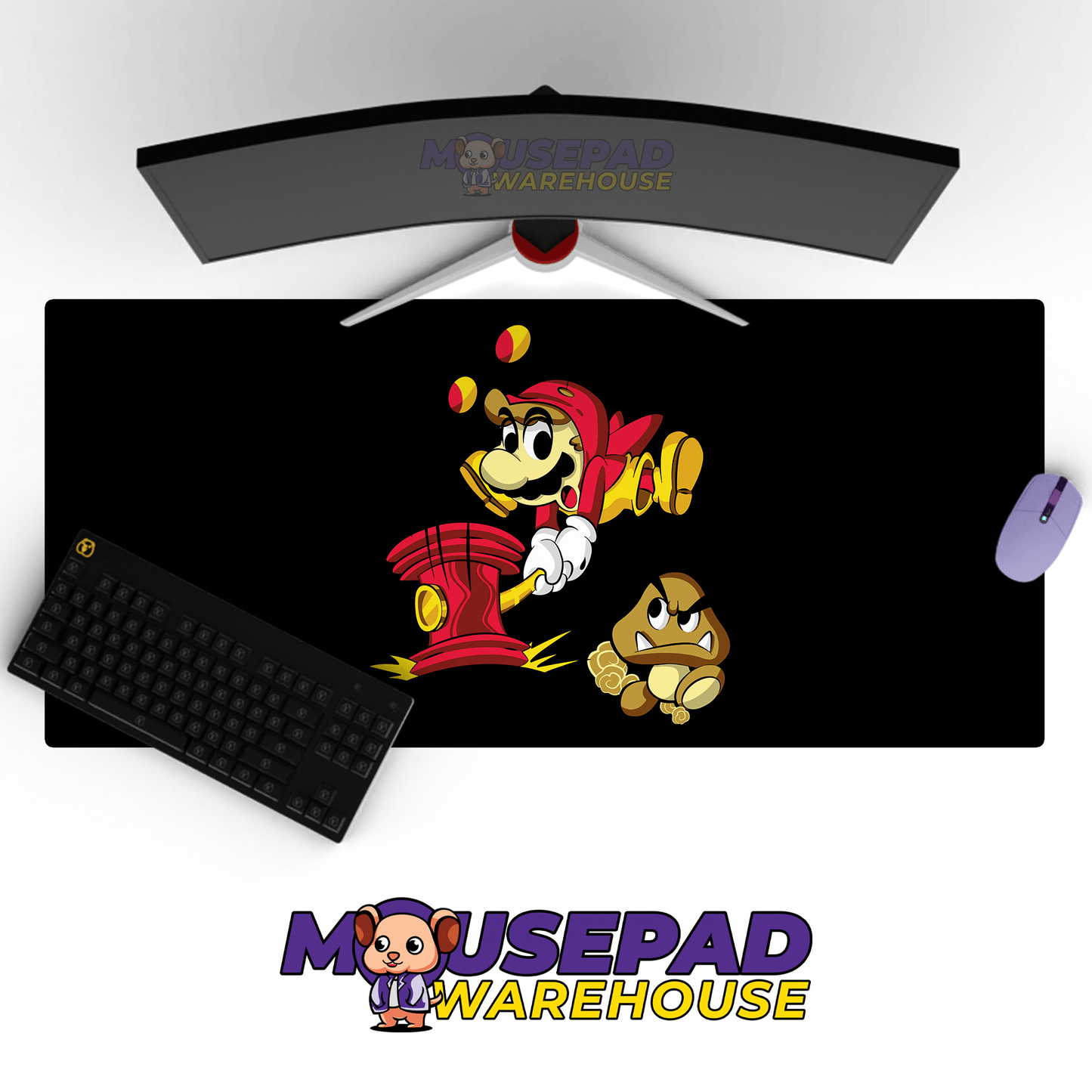 Super Mario Game Mousepad RG70 - Mousepad Warehouse