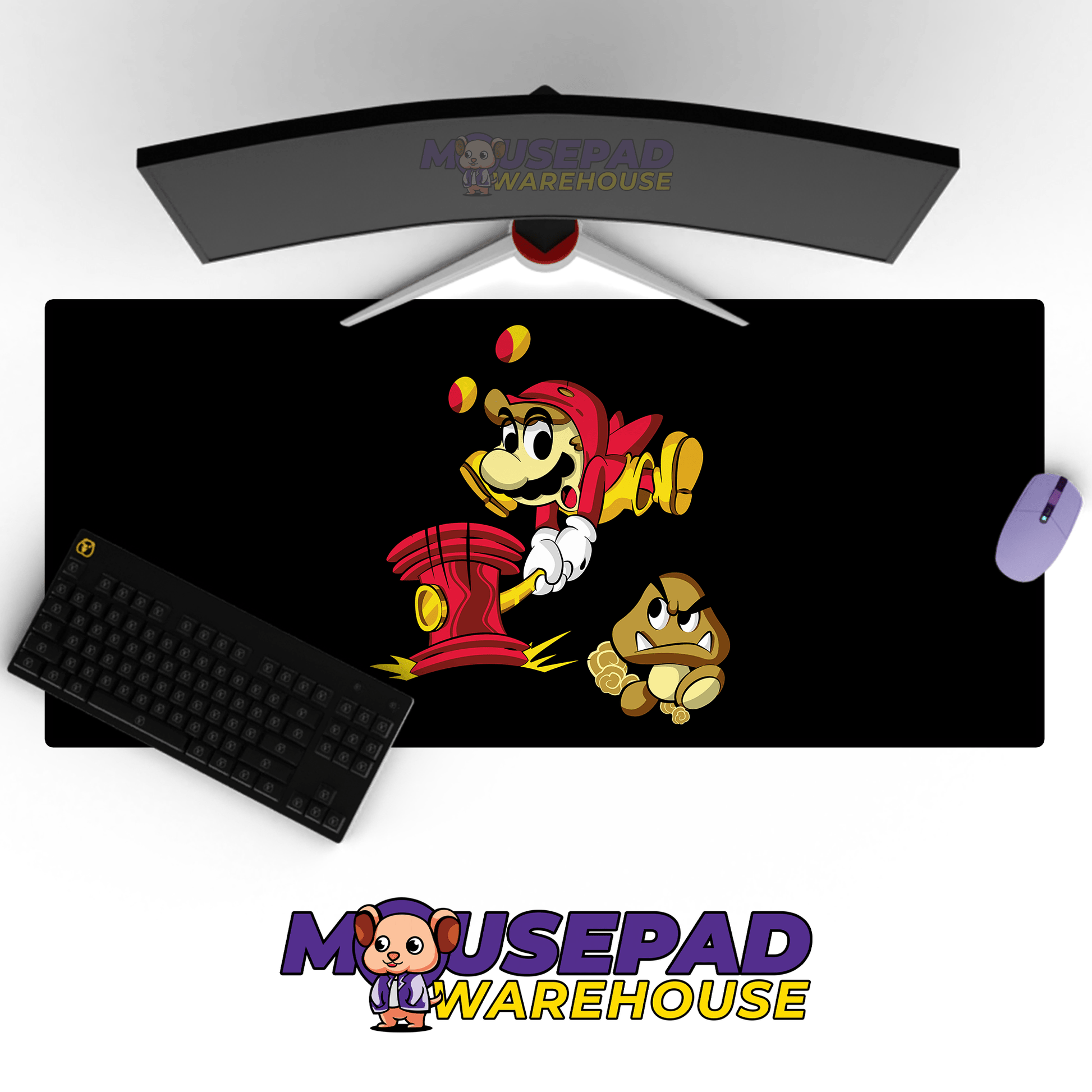 Super Mario Game Mousepad RG70 - Mousepad Warehouse