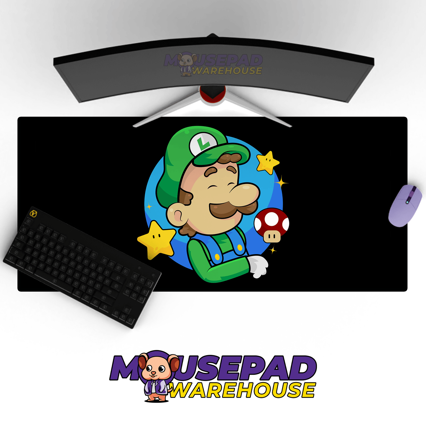Super Mario Game Mousepad RG74 - Mousepad Warehouse