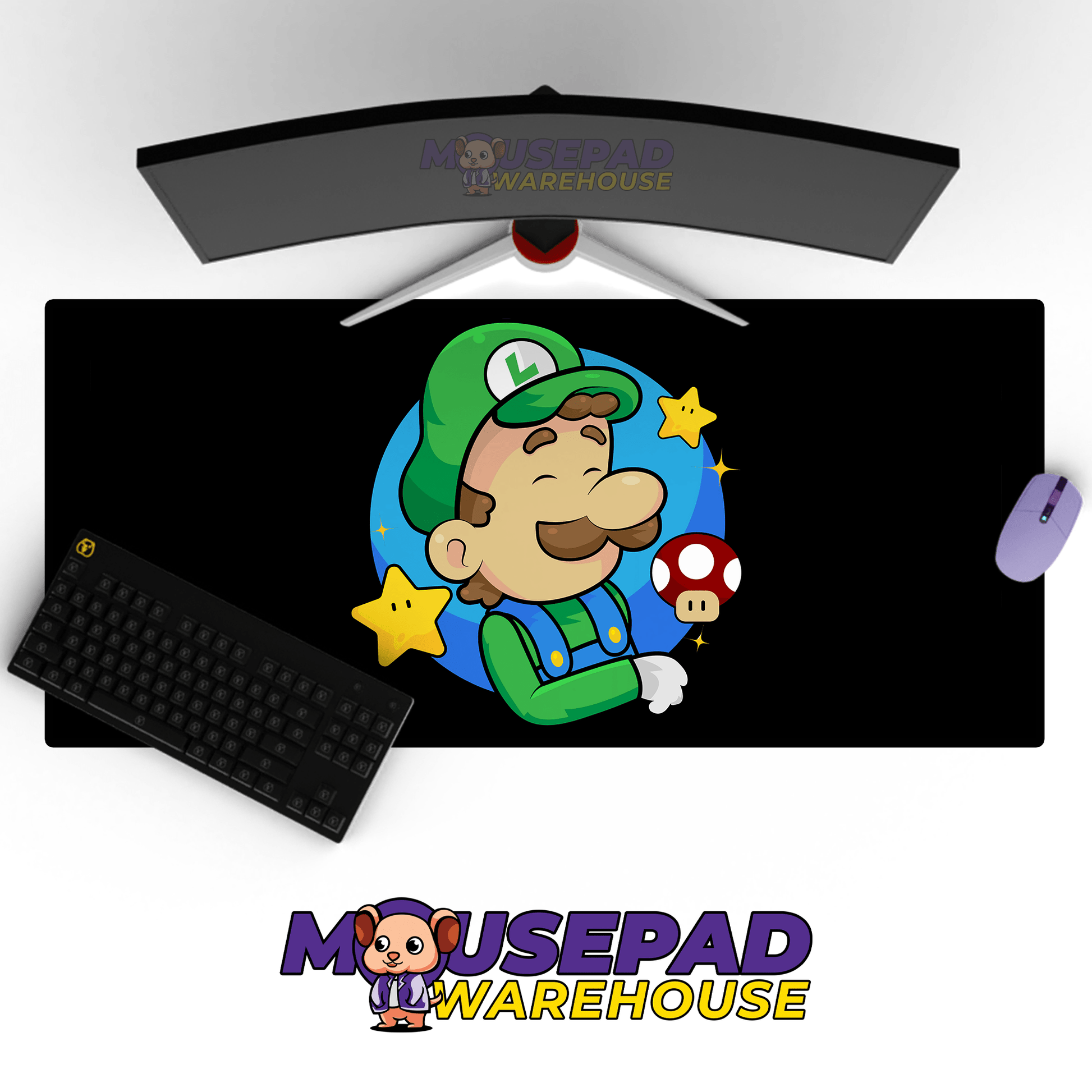 Super Mario Game Mousepad RG74 - Mousepad Warehouse