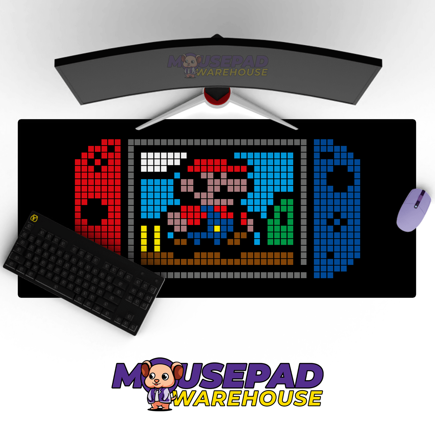 Super Mario Game Mousepad RG85 - Mousepad Warehouse