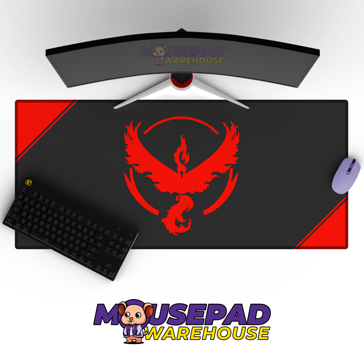 Team Valor Pokemon TV Show Mousepad 719616 - Mousepad Warehouse