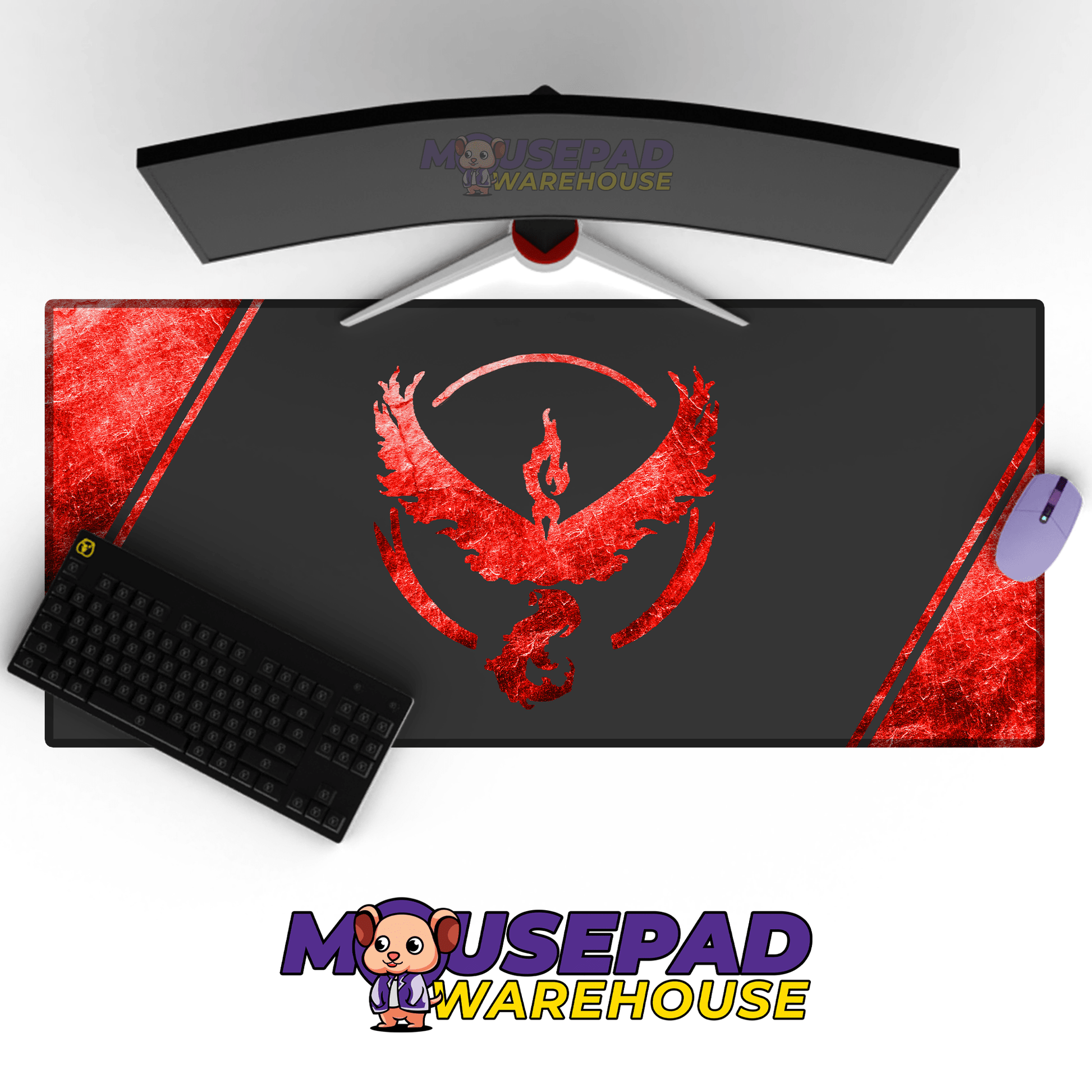 Team Valor Pokemon TV Show Mousepad 719624 - Mousepad Warehouse