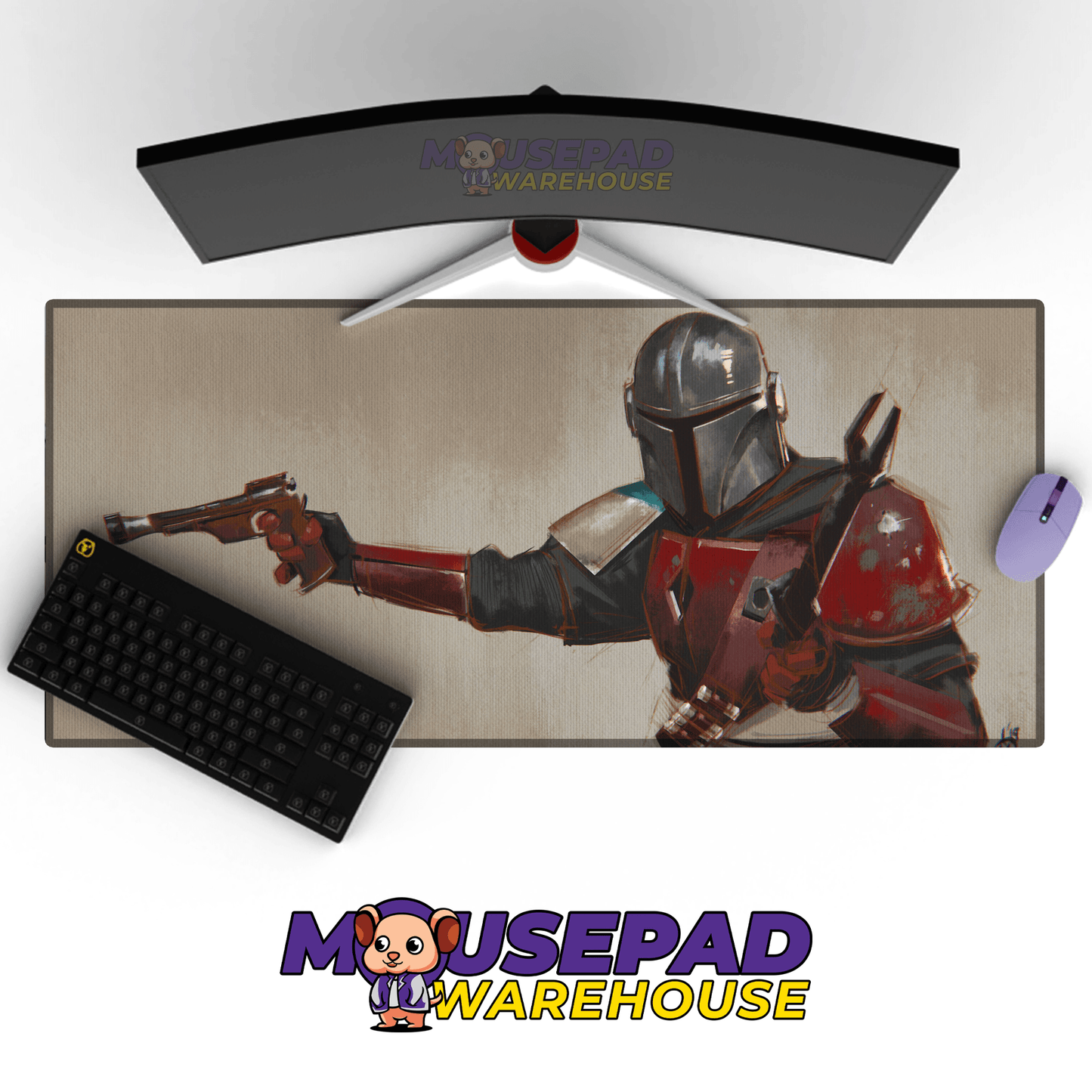 The Mandalorian TV Show Mousepad 1057253 - Mousepad Warehouse