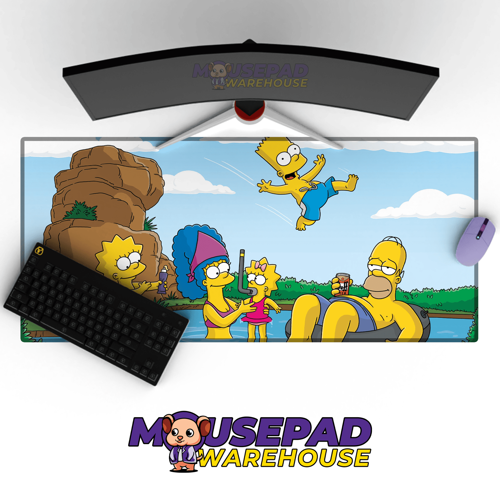 The Simpsons TV Show Mousepad 233577 - Mousepad Warehouse